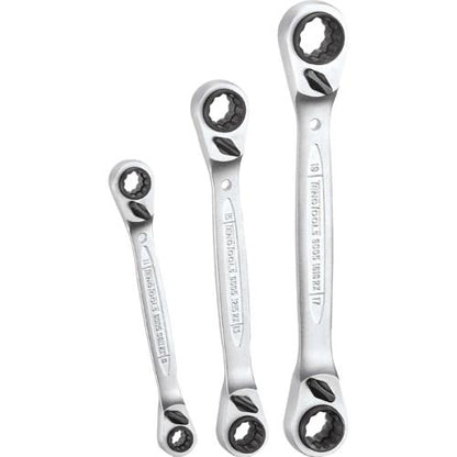 Teng 3pc Multi-Drive Ratchet Ring Spanner Set**