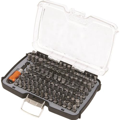 Tactix 117pc Master 1/4in Cr-V Bits Set