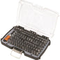 Tactix 117pc Master 1/4in Cr-V Bits Set