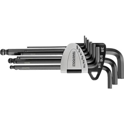 Teng 9pc Ball-End AF Hex Key Set - 5/64in-3/8in
