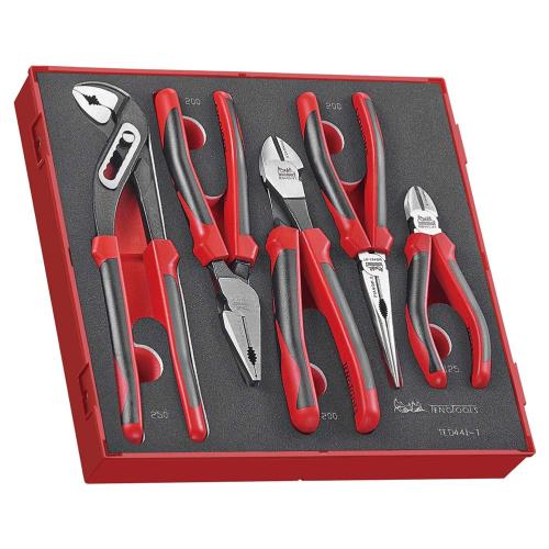 Teng 5pc MB TPR Grip Plier Set - TED-Tray
