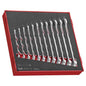 Teng 12pc Anti-Slip Comb. Spanner Set 8-19mm - TED-Tray