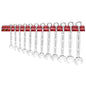Teng 12pc Anti-Slip Comb. Spanner Set 8-19mm w/ Wall Rack