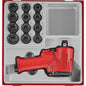 Teng 13pc 1/2in Dr. Mini Air Imp.Wr. & Skt Set-TTD-Tray**