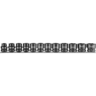 Teng 12pc Stubby Air Impact Socket Set 10-24mm**