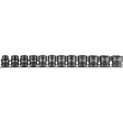 Teng 12pc Stubby Air Impact Socket Set 10-24mm**