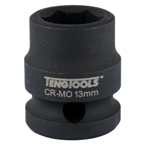 Teng 1/2in Dr. Stubby Impact Socket 13mm DIN