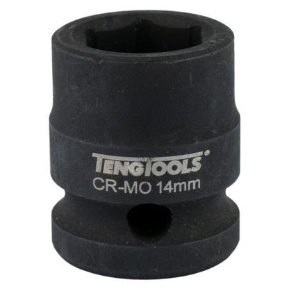 Teng 1/2in Dr. Stubby Impact Socket 14mm DIN