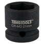 Teng 1/2in Dr. Stubby Impact Socket 21mm DIN