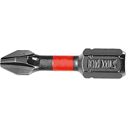 Teng 5pc 1/4in PH#1 Impact Screwdriver Bit 30mm