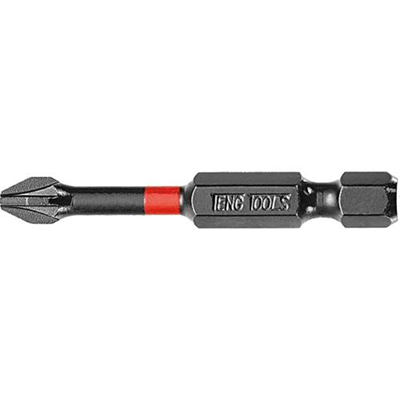 Teng 1pc 1/4in PZ#1 Impact Screwdriver Bit 50mm