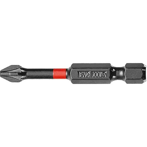 Teng 1pc 1/4in PZ#2 Impact Screwdriver Bit 50mm