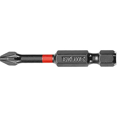 Teng 1pc 1/4in PZ#3 Impact Screwdriver Bit 50mm