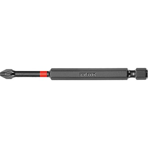 Teng 1pc 1/4in PZ#2 Impact Screwdriver Bit 89mm