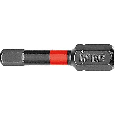 Teng 1pc 1/4in Hex 3mm Impact Screwdriver Bit 30mm
