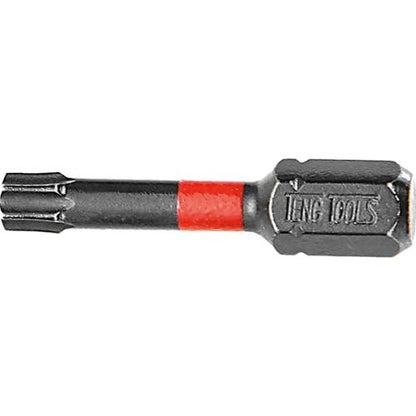 Teng 5pc 1/4in TX10 Impact Screwdriver Bit 30mm