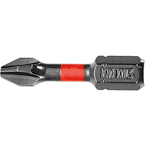 Teng 1Pc 1/4in GR2 Impact Screwdriver Bit 30mm
