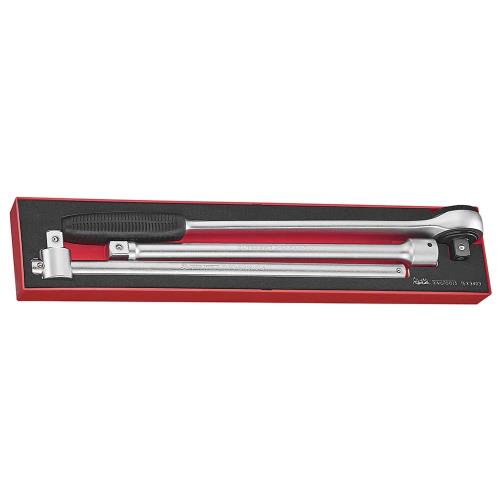 Teng 3pc 3/4in Dr. Ratchet & Accessory Set -TEX-Tray