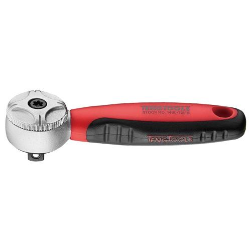 Teng 1/4in Dr. Mini Ratchet 72T