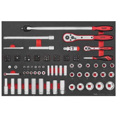 Teng 126pc Socket Set 1/4 & 1/2in Dr. (EVA)