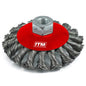 ITM Twist Knot Bevel Brush Stainless Steel 100mm