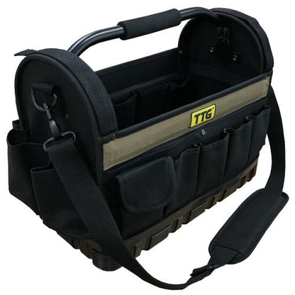 TTG 16in Open Top Tool Bag w/ Moulded Rubber Base