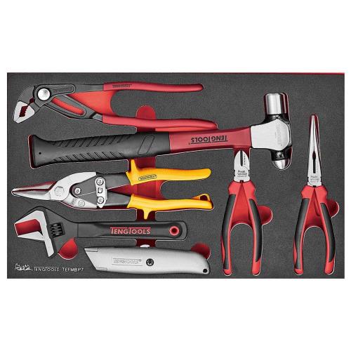 Teng 7pc Plier and Hammer Set (EVA)