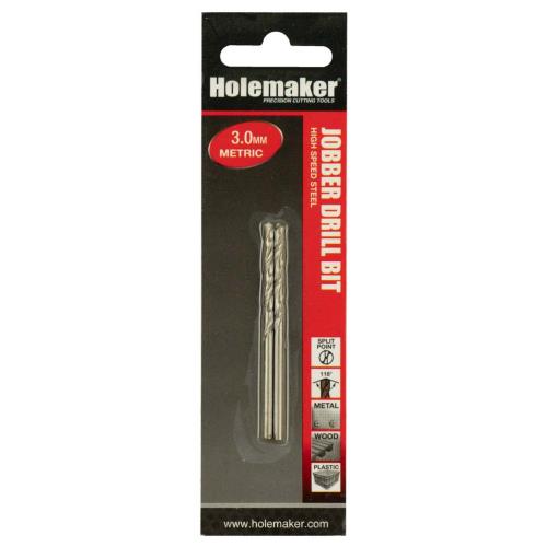Holemaker Jobber Drill 3.0mm - 2pc (Carded)