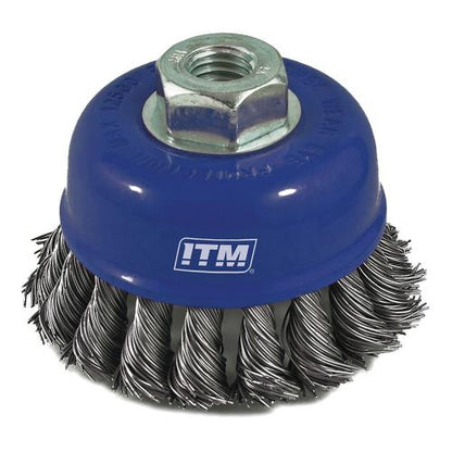 ITM Twist Knot Cup Brush Steel 65mm