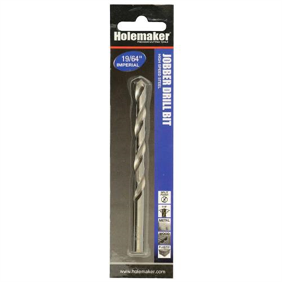 Holemaker Jobber Drill 19/64in - 1pc (Carded)