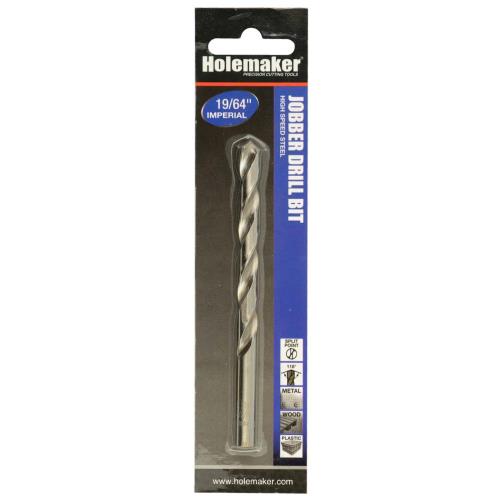 Holemaker Jobber Drill 19/64in - 1pc (Carded)
