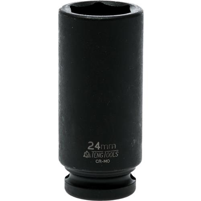 Teng 1/2in Dr. Deep Impact Socket 24mm DIN