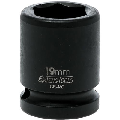 Teng 1/2in Dr. Impact Socket 19mm DIN