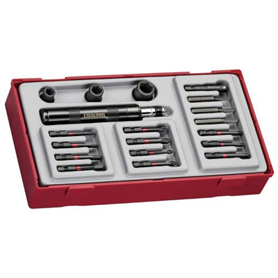 Teng 19pc 1/4in Dr. Impact Driver Set - TC-Tray