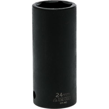 Teng 1/2in Dr. Deep Impact Socket 24mm ANSI