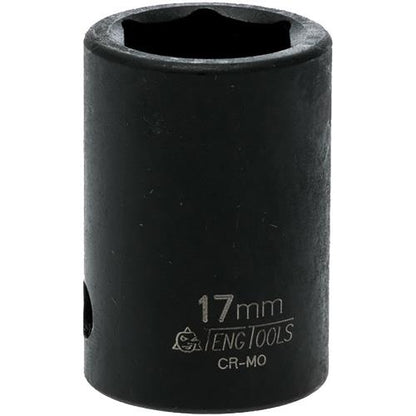 Teng 1/2in Dr. Impact Socket 17mm ANSI