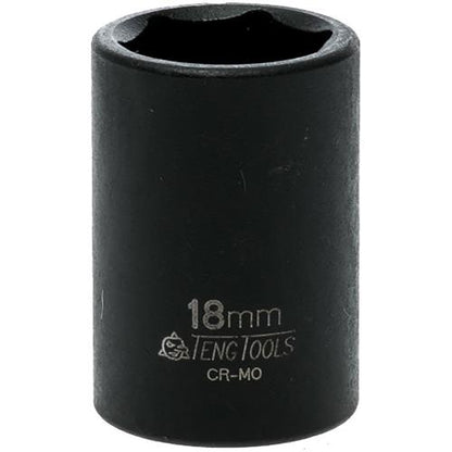 Teng 1/2in Dr. Impact Socket 18mm ANSI