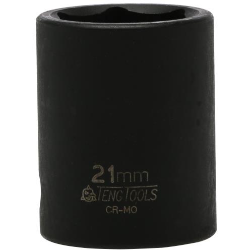 Teng 1/2in Dr. Impact Socket 21mm ANSI