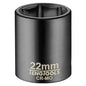 Teng 1/2in Dr. Impact Socket 22mm ANSI