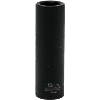 Teng 1/2in Dr. Deep Impact Socket 15mm ANSI