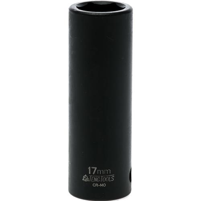 Teng 1/2in Dr. Deep Impact Socket 17mm ANSI