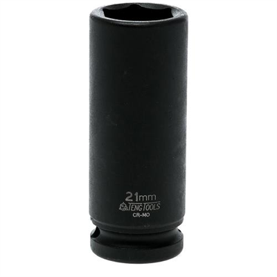 Teng 1/2in Dr. Deep Impact Socket 21mm DIN