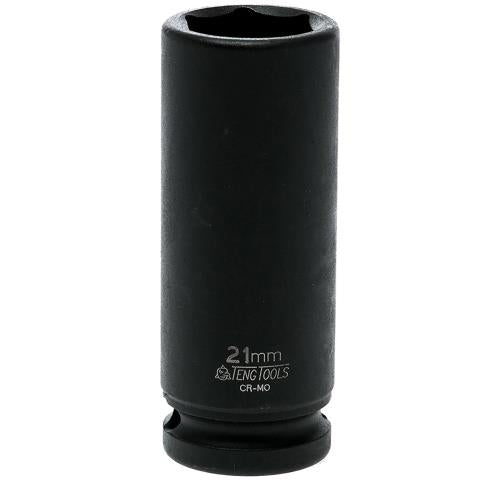 Teng 1/2in Dr. Deep Impact Socket 21mm DIN