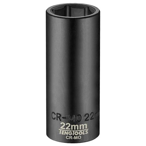Teng 1/2in Dr. Deep Impact Socket 22mm ANSI