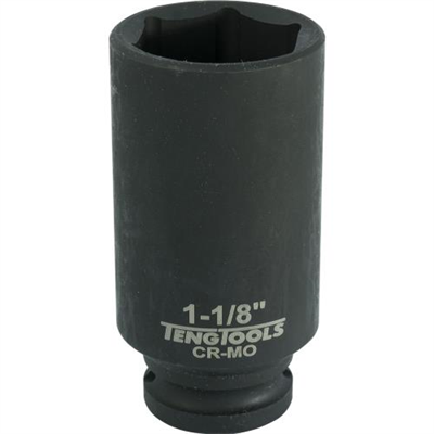 Teng 1/2in Dr. Deep Impact Socket 1-1/8in