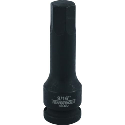 Teng 1/2in Dr. Hex Bit Impact Socket 9/16