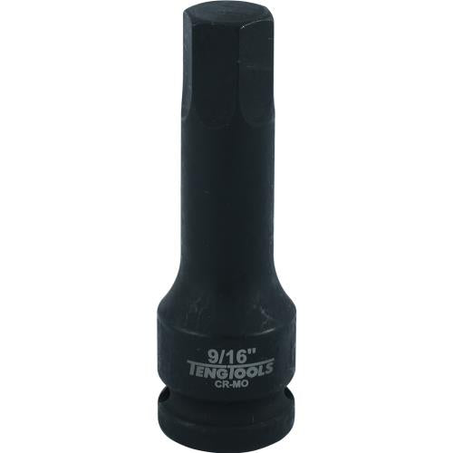 Teng 1/2in Dr. Hex Bit Impact Socket 9/16