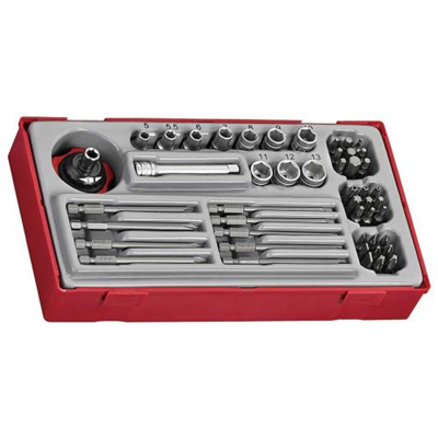 Teng 48pc 1/4in Dr. Socket & Bits Set - TC-Tray