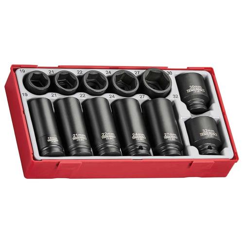 Teng 12pc 1/2in Dr. Impact Socket Set - TC-Tray