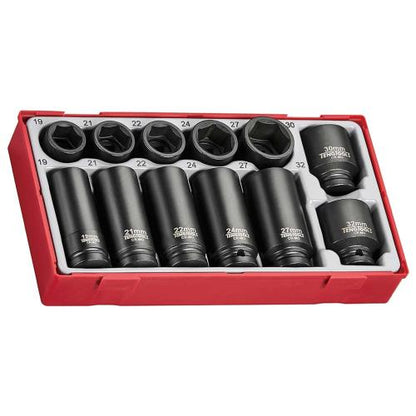 Teng 12pc 1/2in Dr. Impact Socket Set - TC-Tray